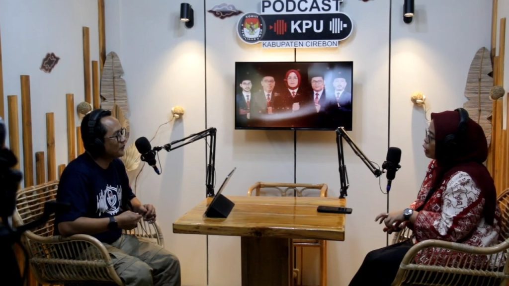 Podcast KPU sarana edukasi Pilkada untuk tingktakan partisipasi pemilih (Foto : Darfan)