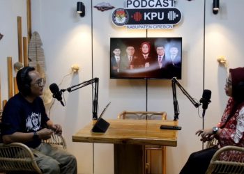 Podcast KPU sarana edukasi Pilkada untuk tingktakan partisipasi pemilih (Foto : Darfan)