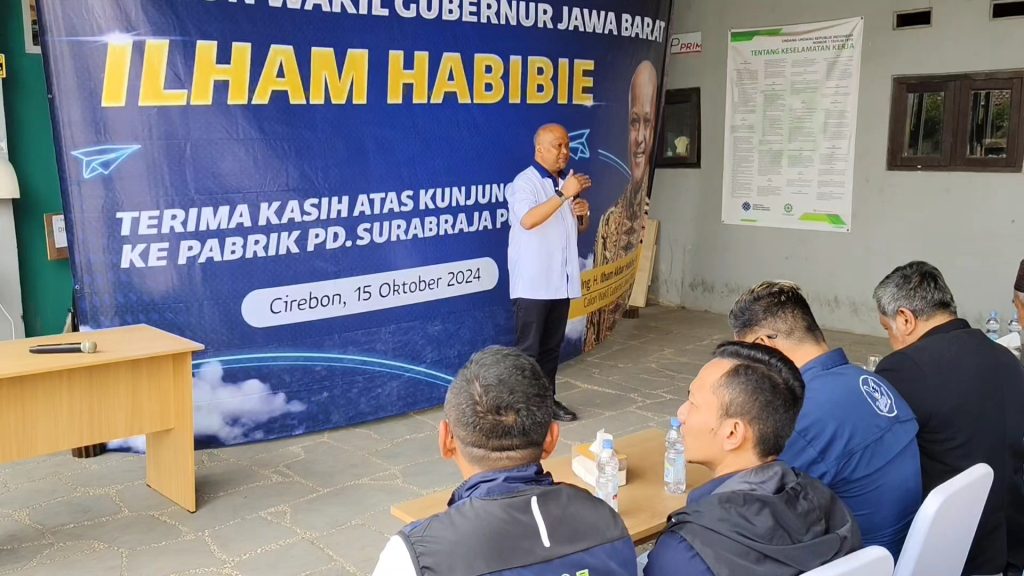 Pasangan Wakil Gubernur Jabar Nomor Urut 3, Ilham Habibie Akan Utamakan Meningkatkan Perekonomian Di Jabar (Foto : Darfan)