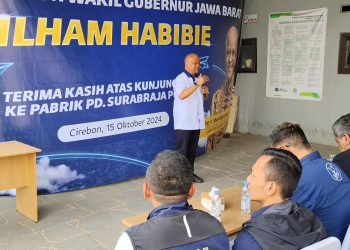Pasangan Wakil Gubernur Jabar Nomor Urut 3, Ilham Habibie Akan Utamakan Meningkatkan Perekonomian Di Jabar (Foto : Darfan)