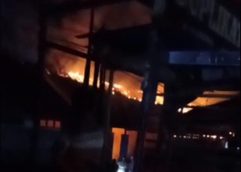 Empat Bangunan Kelas Sekolah SMA Ludes Terbakar (Foto : Darfan)