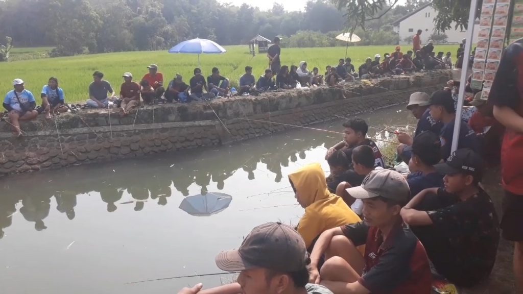 Syukuran Warga Pelantikan Presiden RI Ribuan Warga Mancing Bersama (Foto : Darfan)