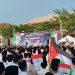 Peringati Hari Santri, Ribuan Santri Gelar Aksi Bela Palestina 1 Tahun Genosida (Foto : Darfan)