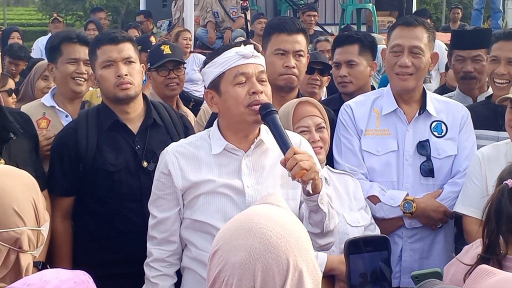 Kunjungi Kuningan, Dedi Mulyadi, Pastikan Jika Terpilih Akan Menjamin Kesejahteraan Rakyat Jawa Barat (Foto : Darfan)