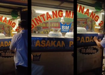 Viral, Tiga orang merazia rumah makan murah nasi padang di cirebon, (Tangkapan Layar)