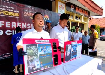 Tergiur Bayaran, Selebgram Cantik Diamankan Polisi Promosikan Judol (Foto : Darfan)