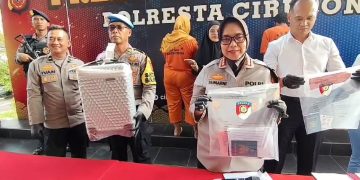 Polresta Cirebon Bongkar Sindikat Pidana Perdagangan Orang (Foto : Darfan)
