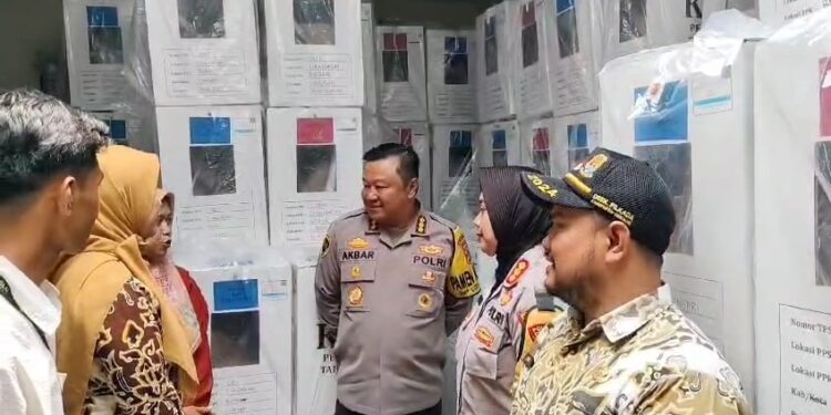 Kotak Suara Pilkada Telah Berada Di PPK, Polri Sidak Pengamanan Pasca Pemilihan
