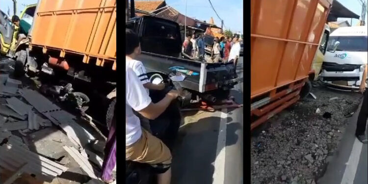 Diduga Akibat Mabuk, Mobil Pickup Hantam Tiga Kendaraan, Satu Orang Tewas