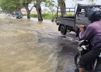 Sungai Meluap Rendam Sawah, Sekolah Hingga Jalan Penghubung Kabupaten Terendam Banjir