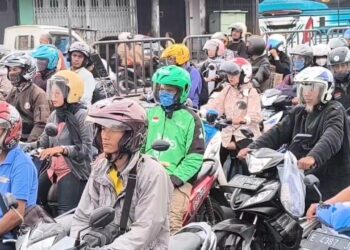Pemudik Motor Di Jalur Arteri Pantura Cirebon Meningkat Terpantau Ramai Lancar Meski Beberapa Titik Tersendat
