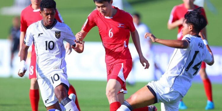 Timnas Indonesia Takluk 0-6 dari Korea Utara di Kualifikasi Piala Asia U-17 2025