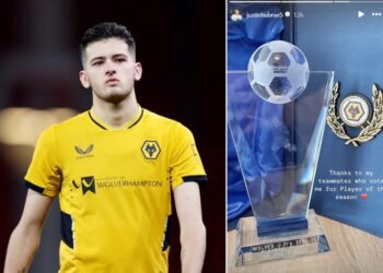 Justin Hubner Dinobatkan Sebagai Pemain Terbaik Wolves U-21