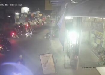 Geng Motor Serang Warga, Aksinya Terekam CCTV