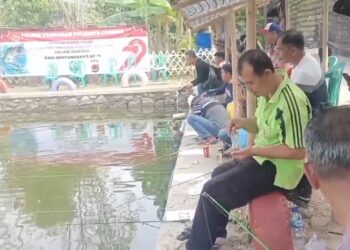 Peringati HUT Bhayangkara, Polsek Pangenan Gelar Lomba Mancing