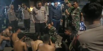 Viral! TNI AU Lanud Sugiri Sukani Amankan Belasan Remaja Geng Motor