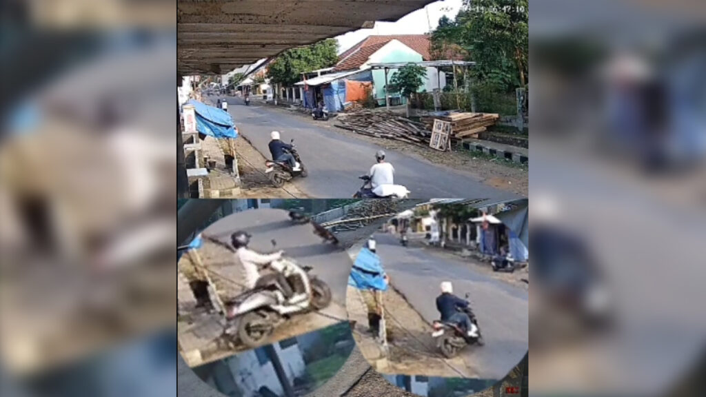 Aksi pencurian motor terekam kamera CCTV, warga mengejar pelaku namun pelaku lolos
