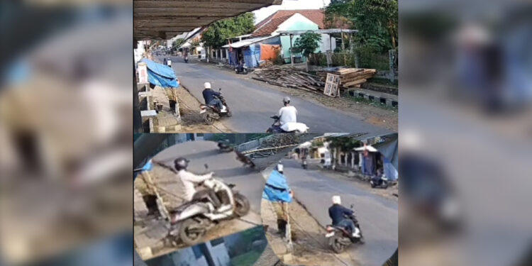 Aksi pencurian motor terekam kamera CCTV, warga mengejar pelaku namun pelaku lolos
