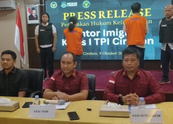 Petugas Kantor Imigrasi Kelas I TPI Cirebon Deportasi Dua WNA Asal Thailand dan China