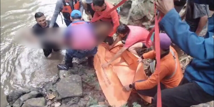 Seorang remaja tewas tercebur ke sungai diduga terjatuh saat memancing