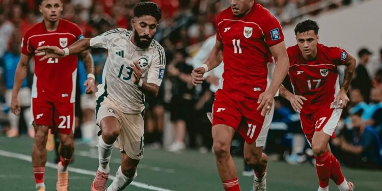Timnas Indonesia Takluk dari Arab Saudi di Kualifikasi Piala Dunia