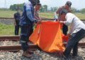 Ditabrak Kereta Api, Tubuh Pria Tanpa Identitas Berceceran di Rel Kereta Sepanjang 500 Meter