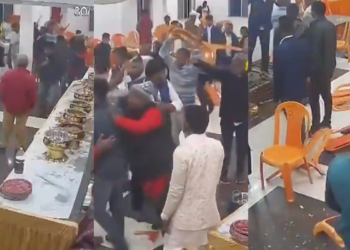 Viral! Makanan Resepsi Habis, Tamu Saling Serang dan Pernikahan Dibubarkan