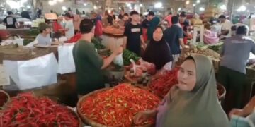 Pasokan aman, harga cabai anjlok di pasar tradisional Cirebon