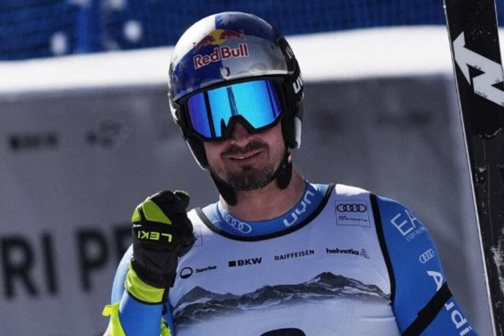 Dominik Paris, vokalis band metal yang juga atlet ski