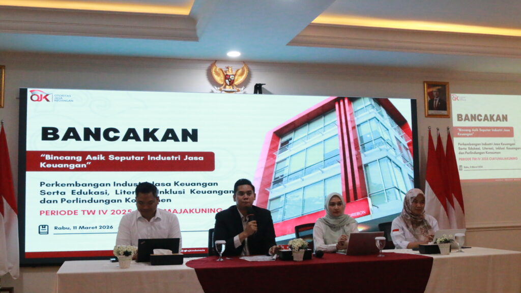 Otoritas Jasa Keuangan (OJK) Cirebon menilai stabilitas sektor jasa keuangan Kota Cirebon, Kabupaten Cirebon, Kabupaten Indramayu, Kabupaten Majalengka, dan Kabupaten Kuningan (Ciayumajakuning) di tahun 2025