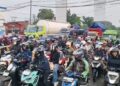 Gelombang arus mudik terus terjadi di jalur Pantura. Ribuan kendaraan bermotor dari arah Jakarta menuju Jawa Tengah dan Jawa Timur mengalami kepadatan di jalur Pantura Bypass Pemuda