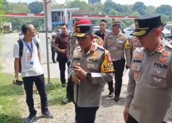Kapolda Jawa Barat meninjau langsung kesiapan rest area dalam menghadapi arus mudik Lebaran.
