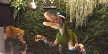 Resepsionis Hotel di Jepang Ternyata Robot Dinosaurus