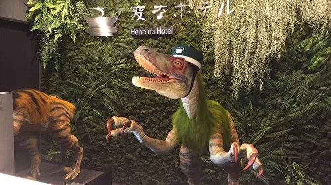 Resepsionis Hotel di Jepang Ternyata Robot Dinosaurus