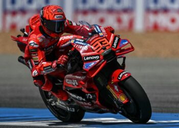 Marc Marquez di FP1 MotoGP Thailand 2025. Foto: Mohd Rasfan/AFP