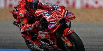 Marc Marquez di FP1 MotoGP Thailand 2025. Foto: Mohd Rasfan/AFP