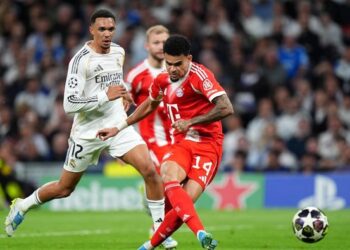 Real Madrid vs Bayern Munich di babak pertama. (Foto: Getty Images/Angel Martinez)