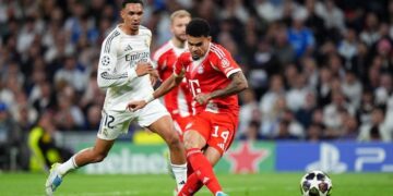 Real Madrid vs Bayern Munich di babak pertama. (Foto: Getty Images/Angel Martinez)