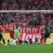 Gol cepat Dembélé memperlebar keunggulan PSG di semifinal. (Sumber Foto: Matthias Schräder/AP)