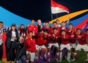 Tim Garuda Baru Indonesia sukses menjadi juara Street Child World Cup 2026 di Meksiko. (Tangkapan Layar)