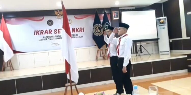 Napiter yang Ancam Bom Polsek Ikrar Kembali ke NKRI (Foto : Darfan)