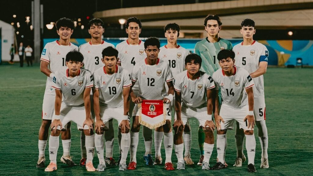 Starting XI Timnas Indonesia U-17 pada duel lawan Qatar U-17 di ajang Piala Asia U-17 2026 (c) Dok. Timnas Indonesia