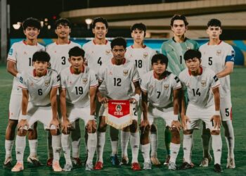 Starting XI Timnas Indonesia U-17 pada duel lawan Qatar U-17 di ajang Piala Asia U-17 2026 (c) Dok. Timnas Indonesia