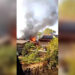 Kebakaran hebat melanda sebuah rumah warga di kawasan padat penduduk Desa Cempaka, Kecamatan Plumbon, Kabupaten Cirebon (Foto : Darfan)