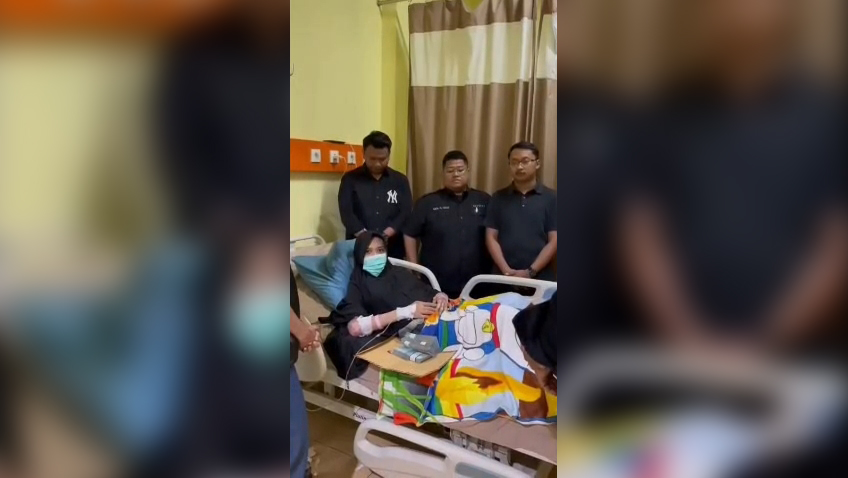 Kondisi korban Kasus penyiraman dan dugaan penyiksaan berangsur membaik (Foto : Darfan)