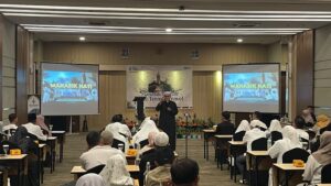 Rute Terang Travel menggelar kegiatan Manasik Umroh bagi para calon jamaah di Cordela Hotel Cirebon (Tangkapan Layar)