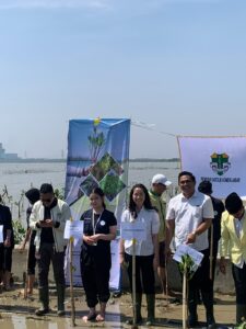 Jaga biota laut tetap terjaga, Anggota DPRD Kota Cirebon Laurentia mellynda Bersama Pemuda Katolik dan KNPI Jabar Tanam 500 pohon Mangrove (Tangkapan Layar)