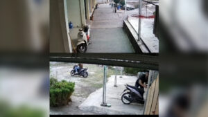 Aksi Pencurian Sepeda Motor di Kontrakan di Majalengka Terekam Kamera CCTV (Tangkapan Layar)