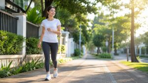 Penelitian menunjukkan berjalan kaki ringan selama 2-5 menit setelah makan dapat membantu mengurangi lonjakan gula darah dan meningkatkan sensitivitas insulin (foto ilustrasi/AI)
